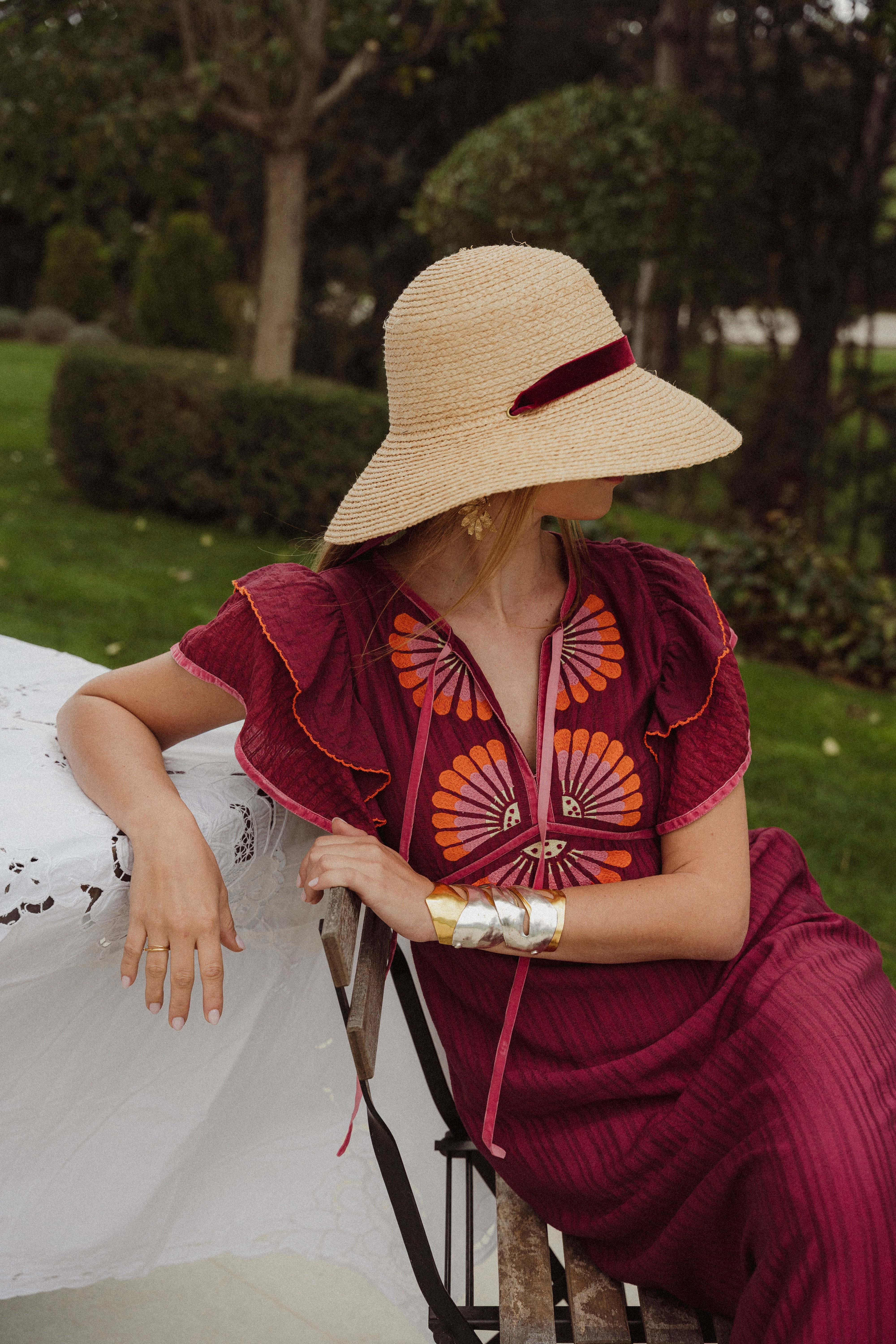 VESTIDO CASCAIS VINO