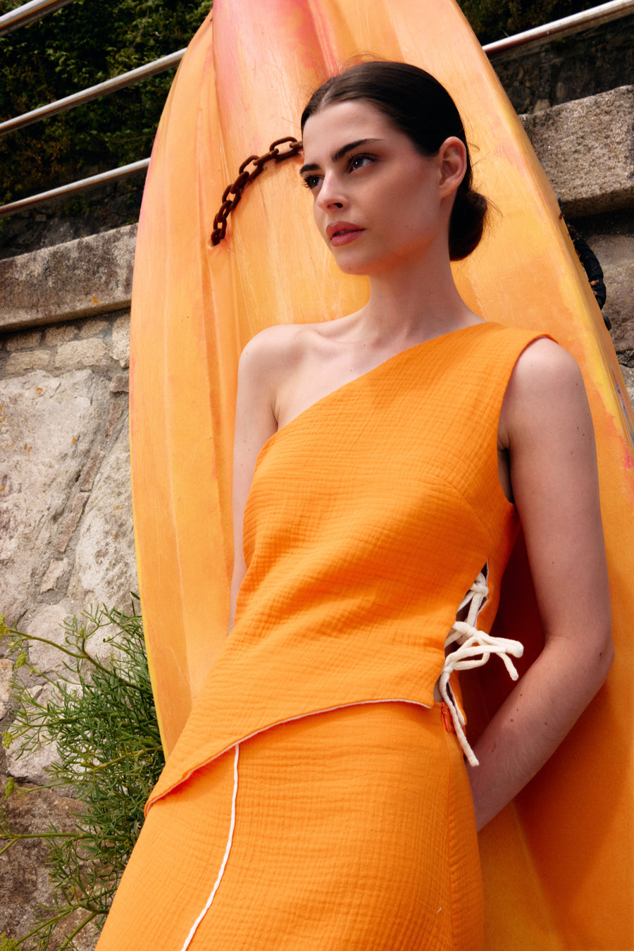 TOP REVERSIBLE NARANJA & CRUDO