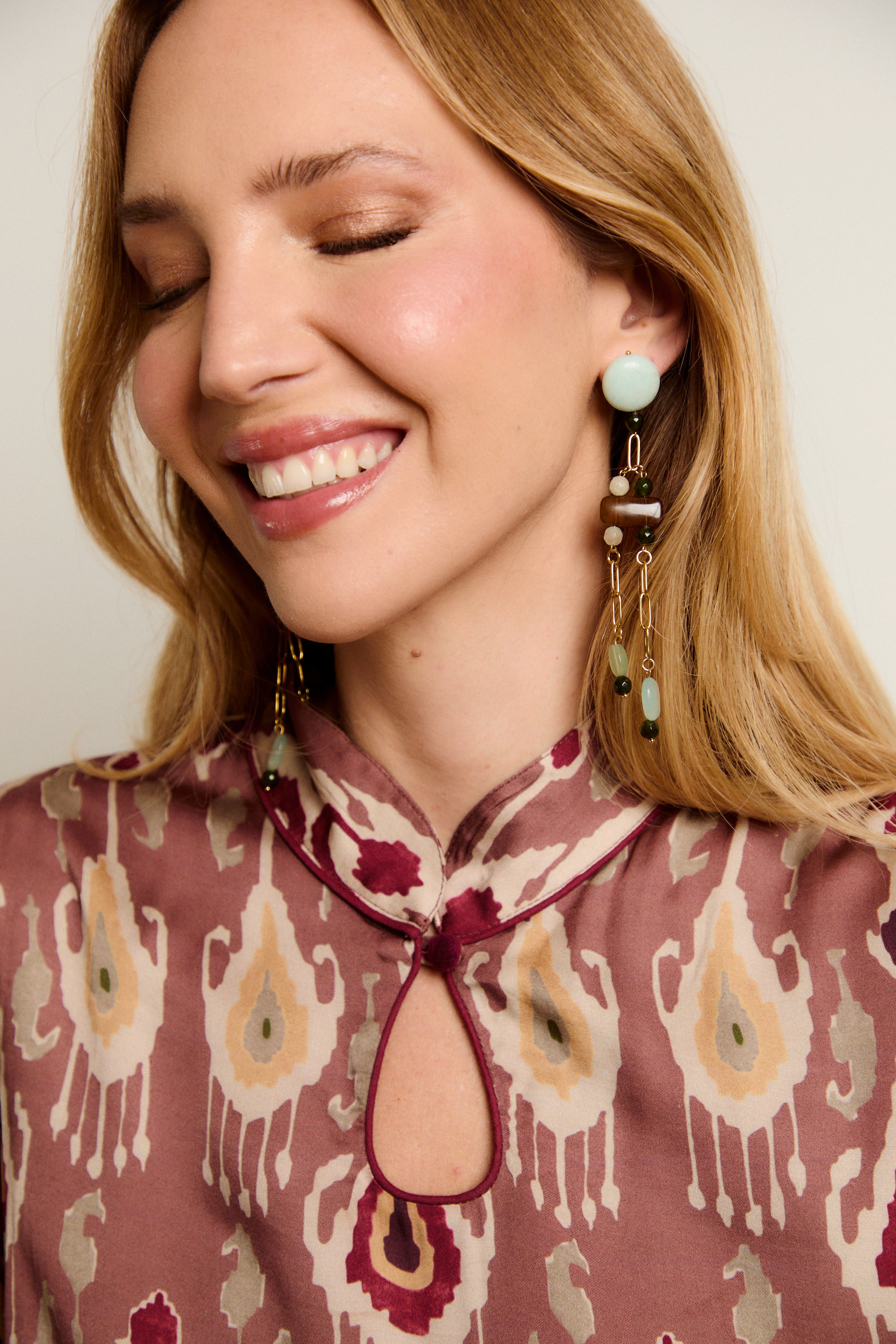 PENDIENTES CADENA VERDE