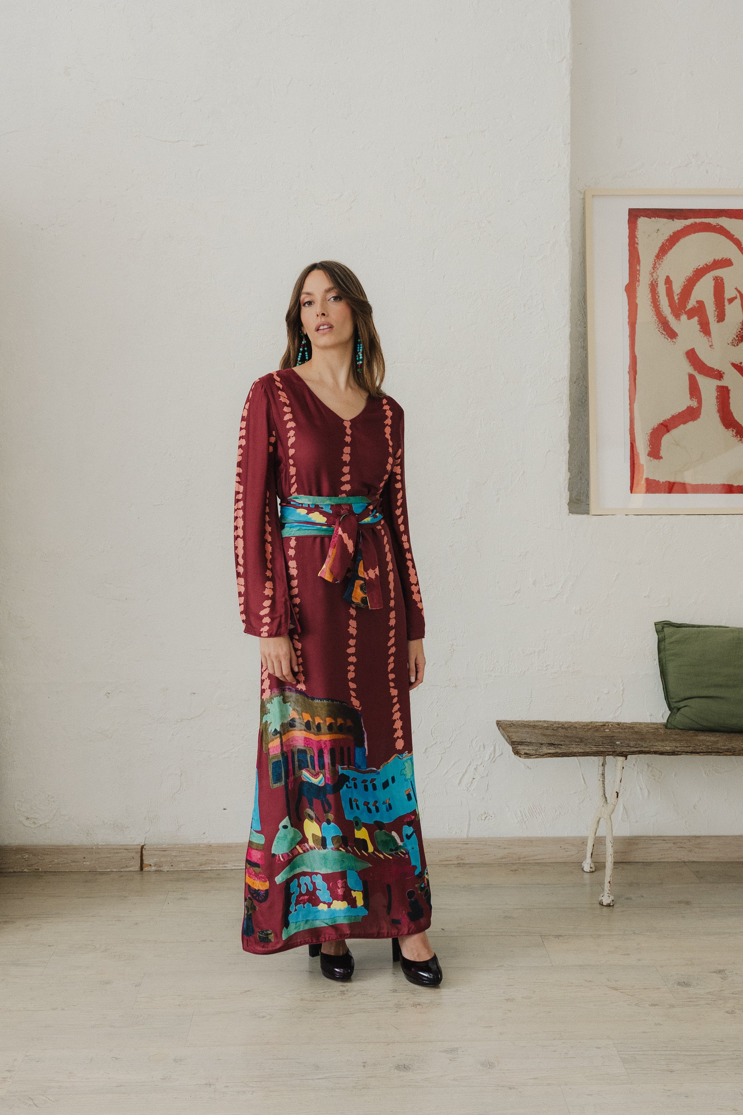 PENDIENTES ROMERIA CUARZO TURQUESA