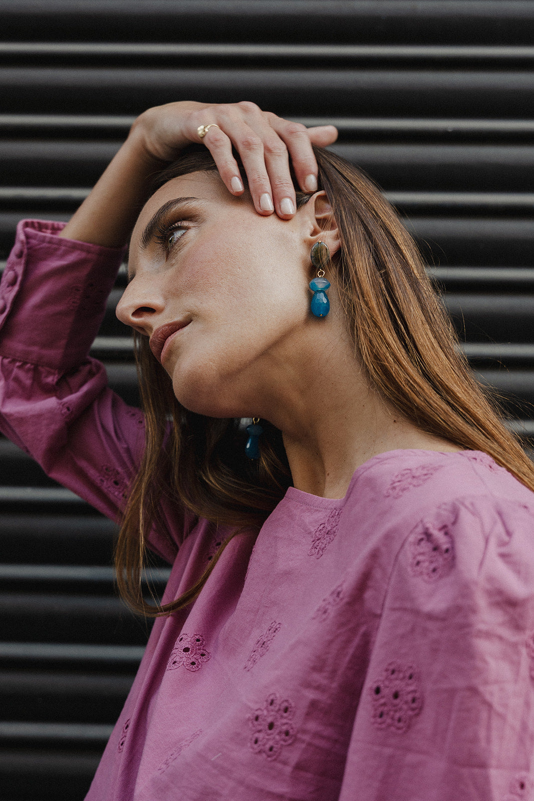 PENDIENTES LÁGRIMA AZUL