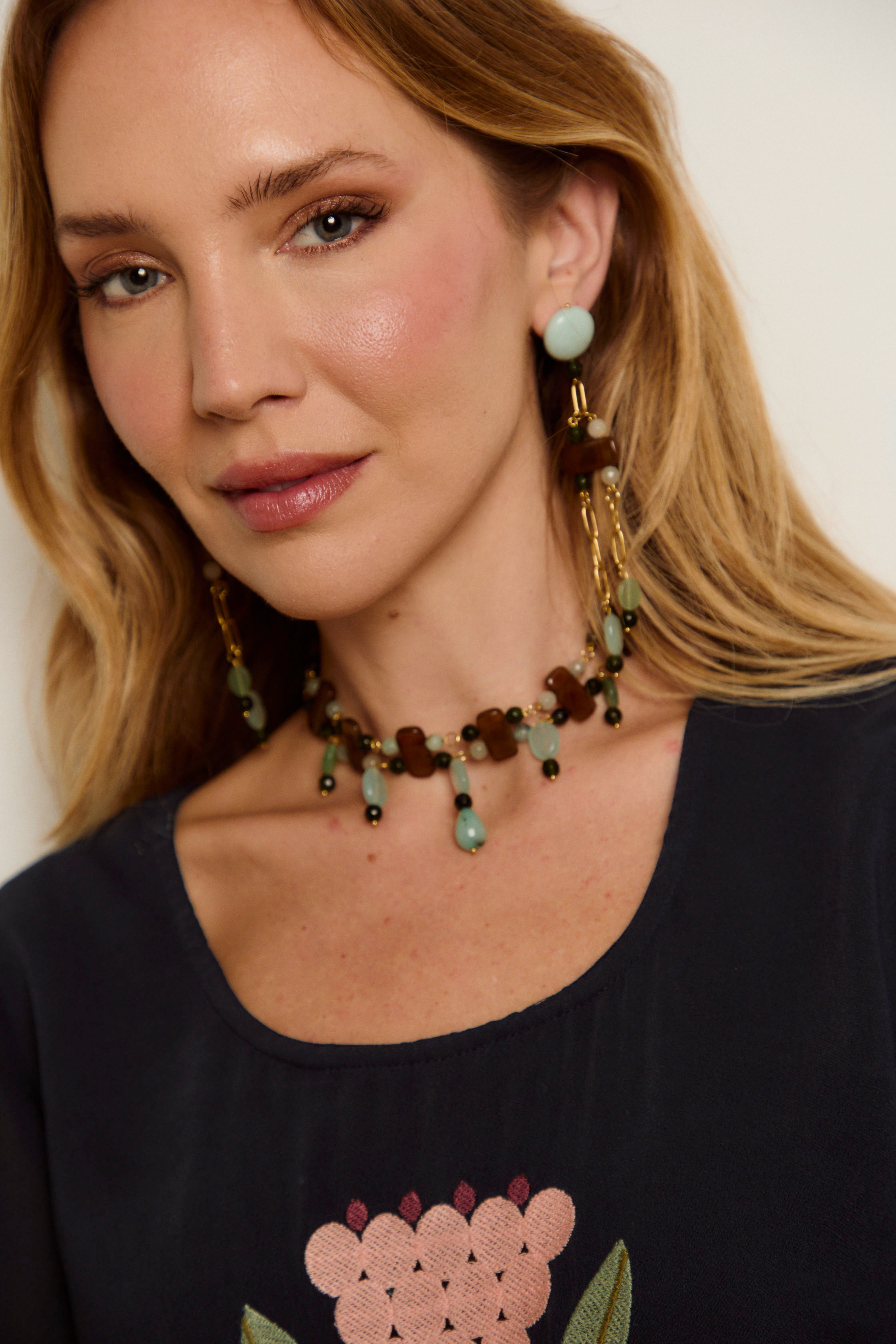 PENDIENTES CADENA VERDE