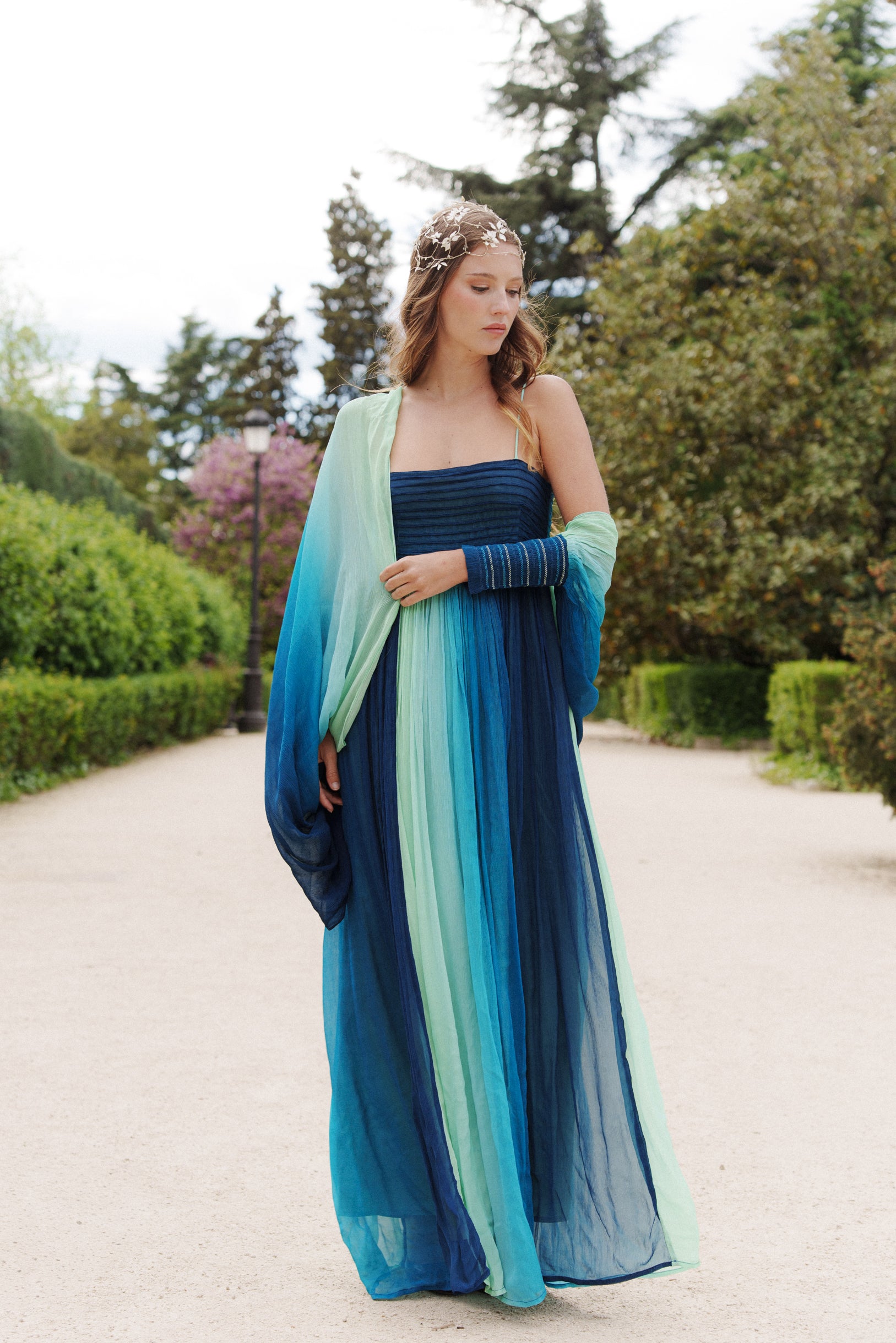 VESTIDO BAMBU AZUL