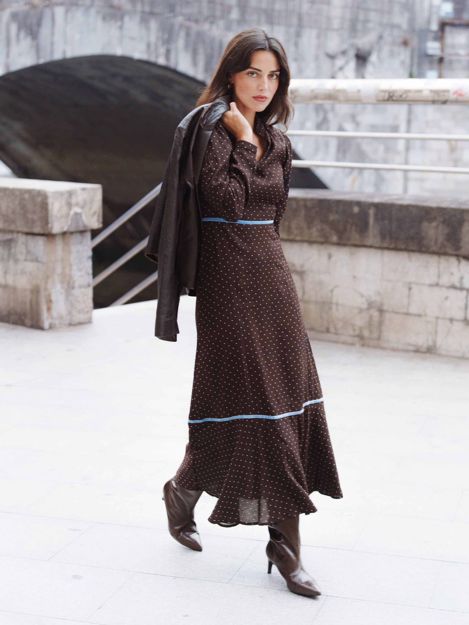 VESTIDO GRETA TOPOS