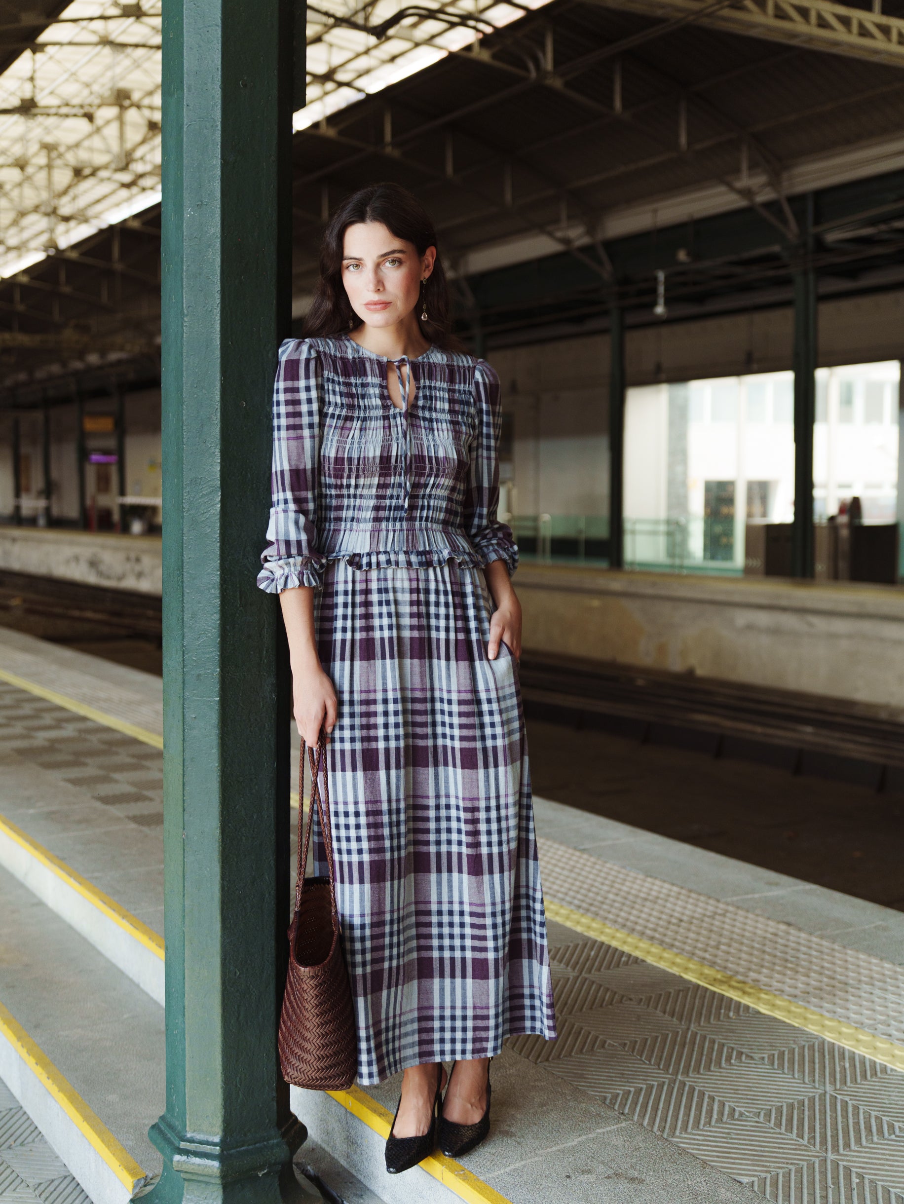 VESTIDO TULIPAN CUADROS