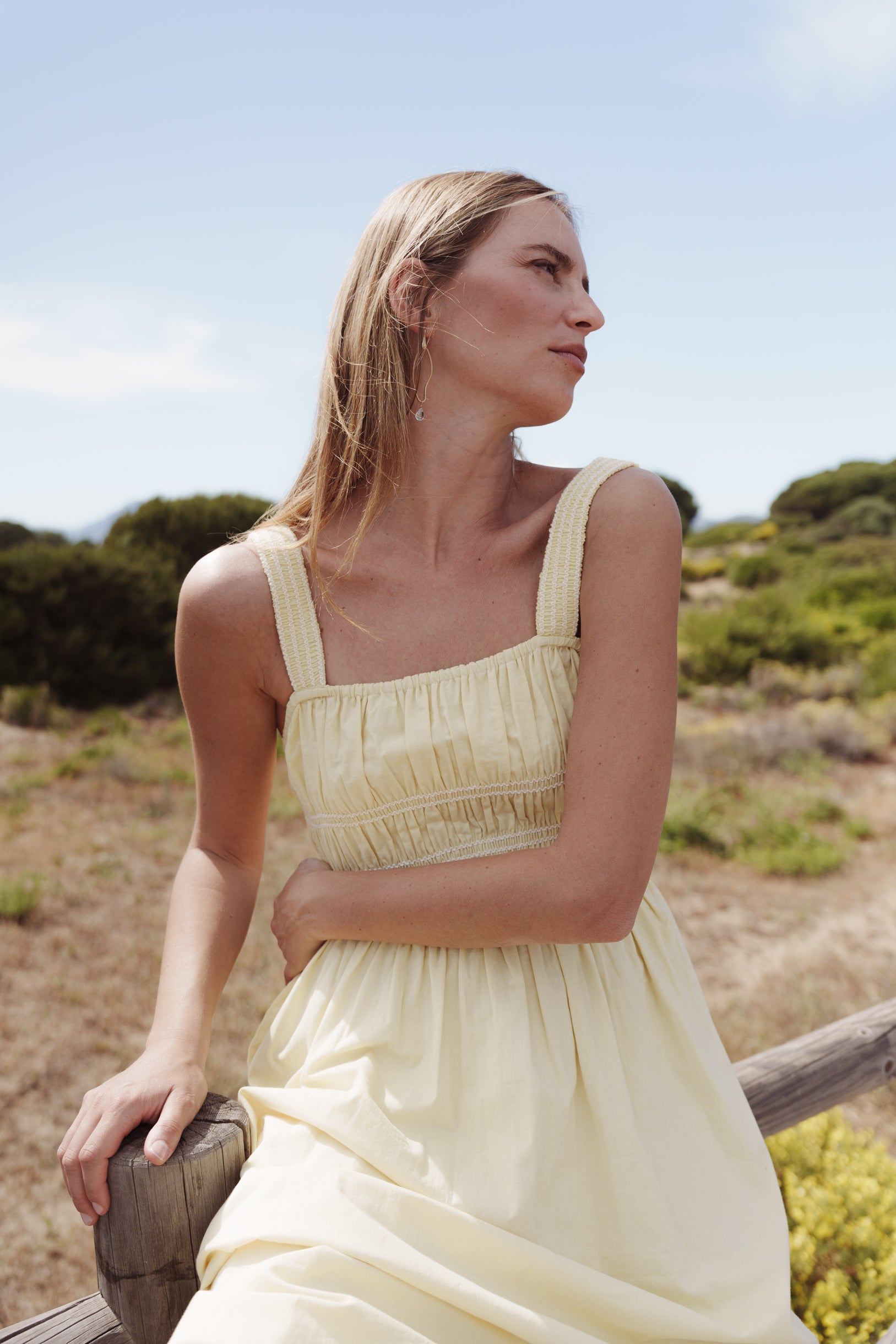 VESTIDO BAMBA MANTEQUILLA