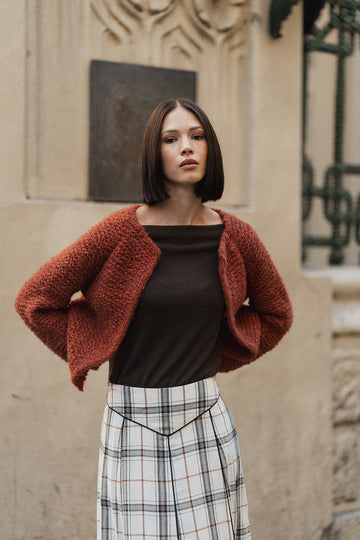 CHAQUETA ALPACA MARRÓN