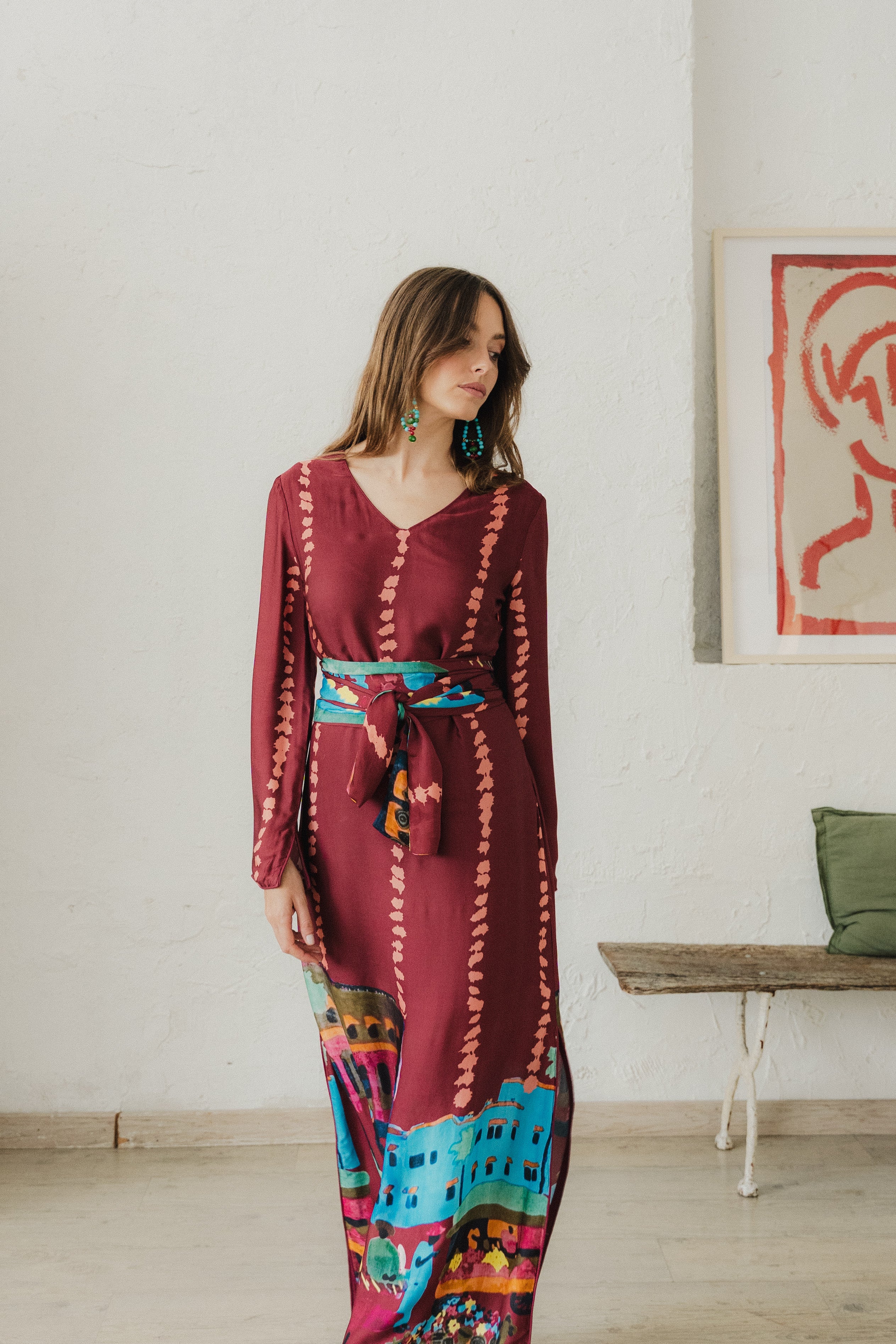 PENDIENTES ROMERIA CUARZO TURQUESA