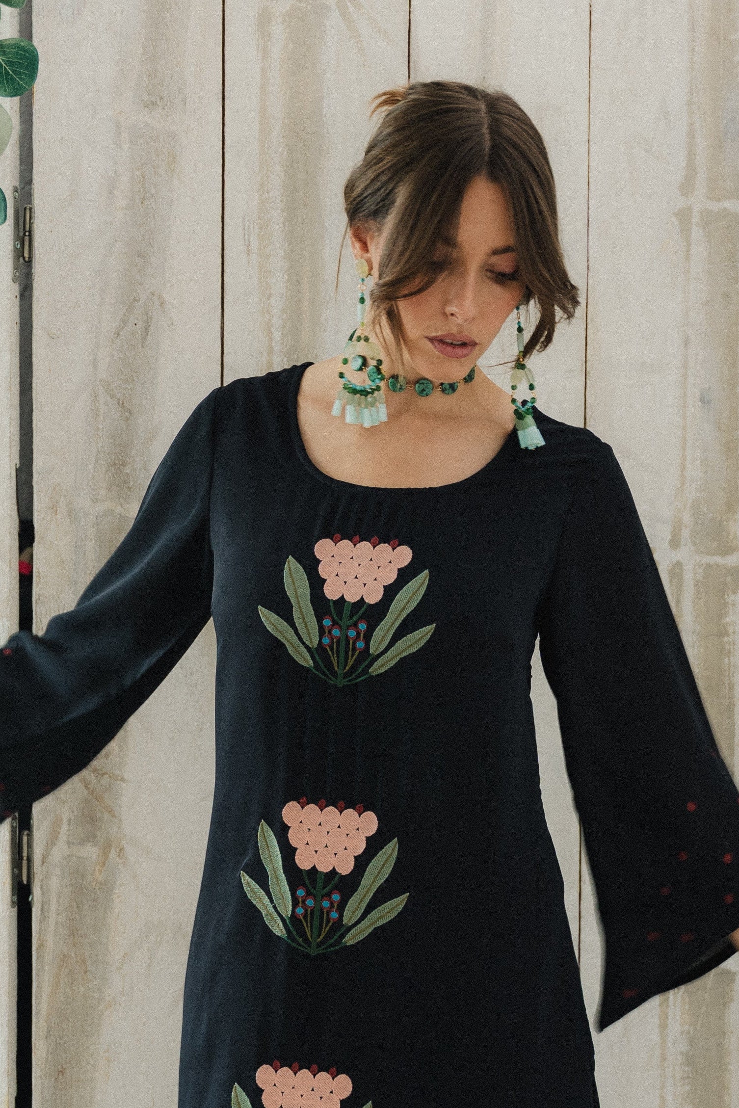 PENDIENTES VERBENA JADE