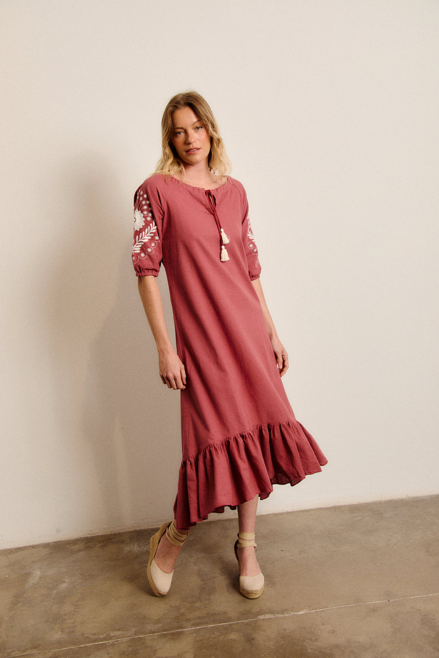 VESTIDO LYON VINO