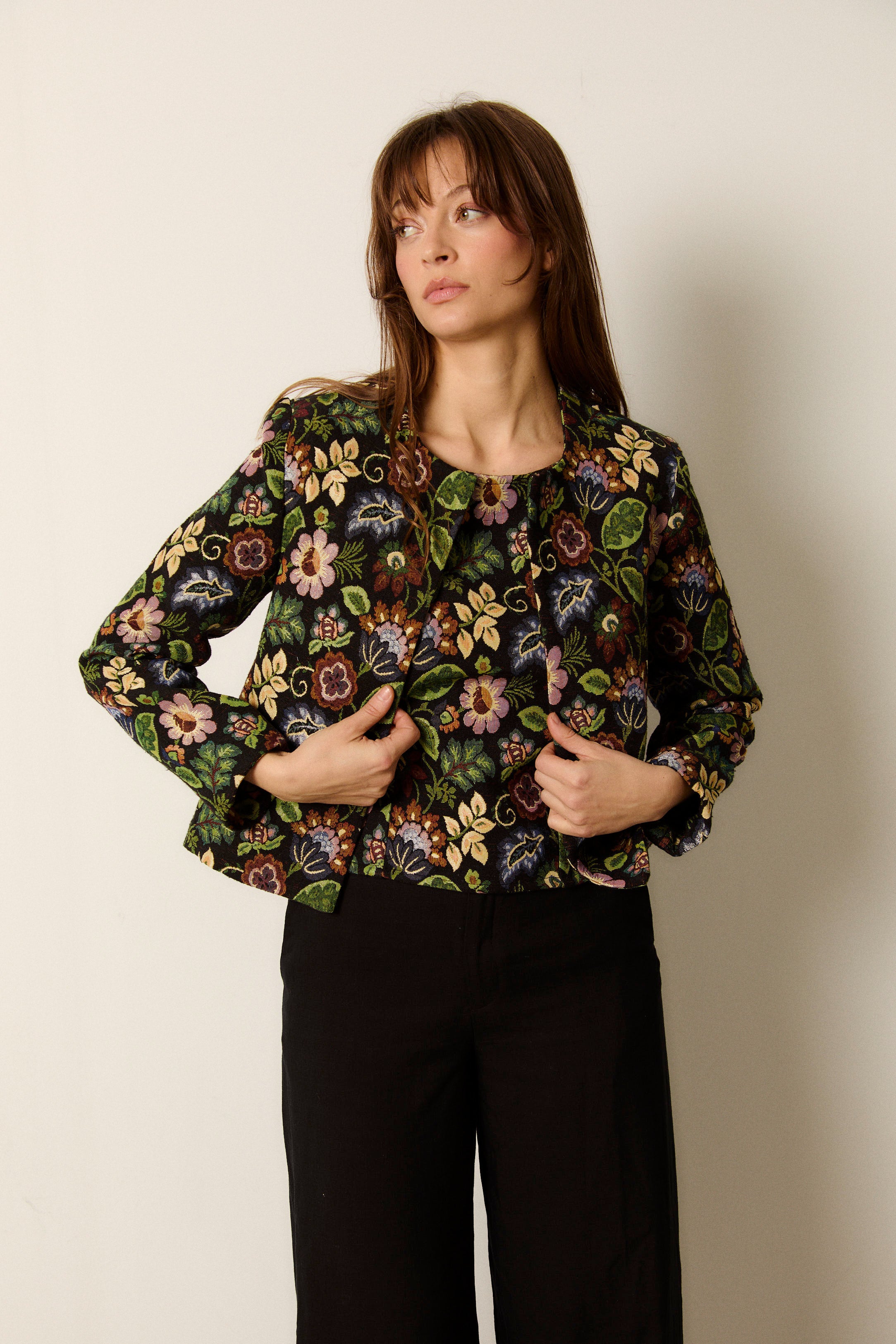 MARLENE CHECKS BLOUSE