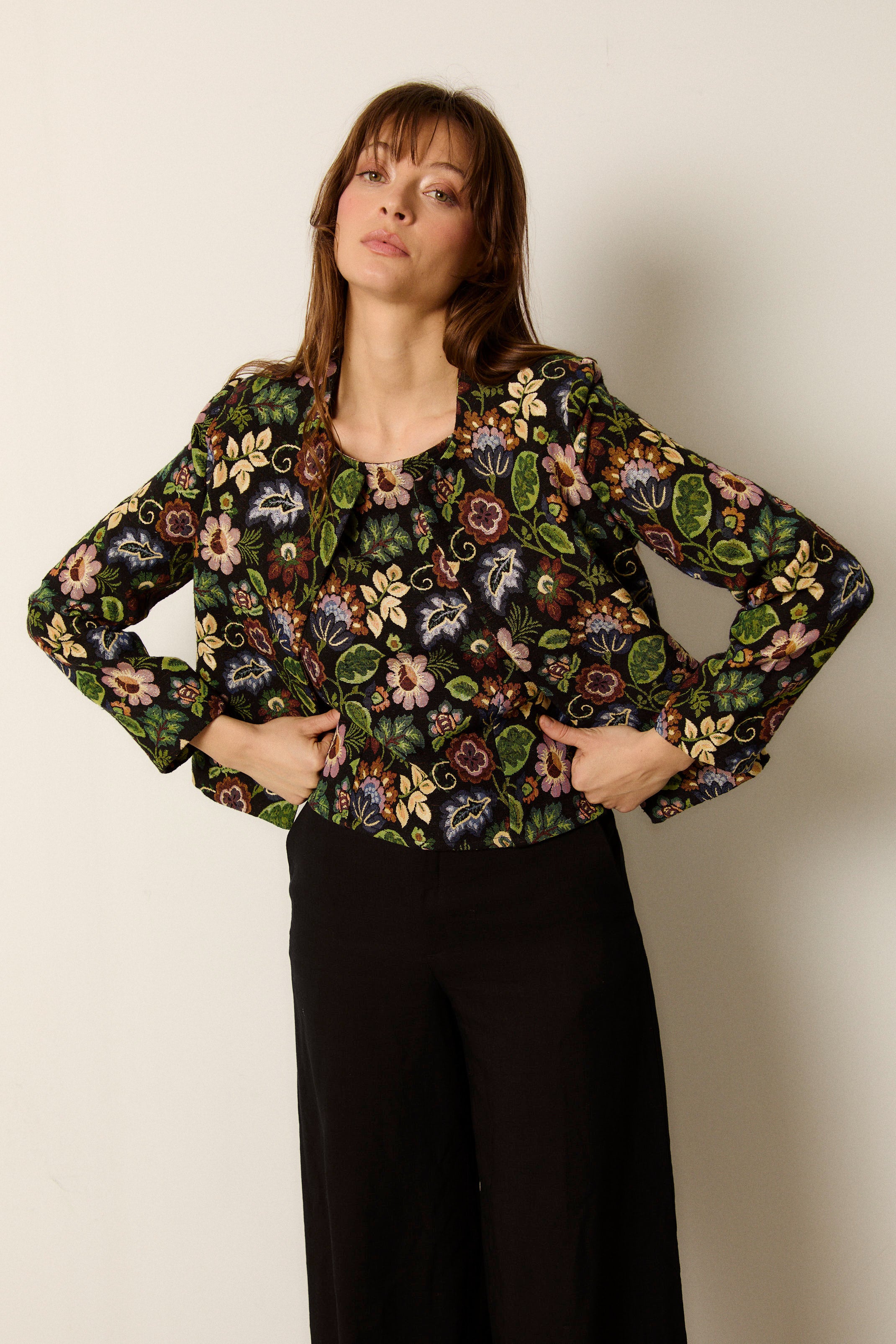 MARLENE CHECKS BLOUSE