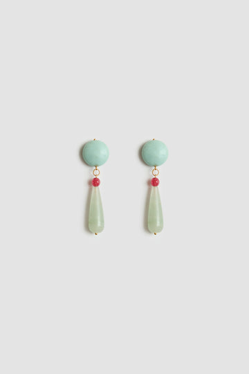 PENDIENTES AMAZONITA
