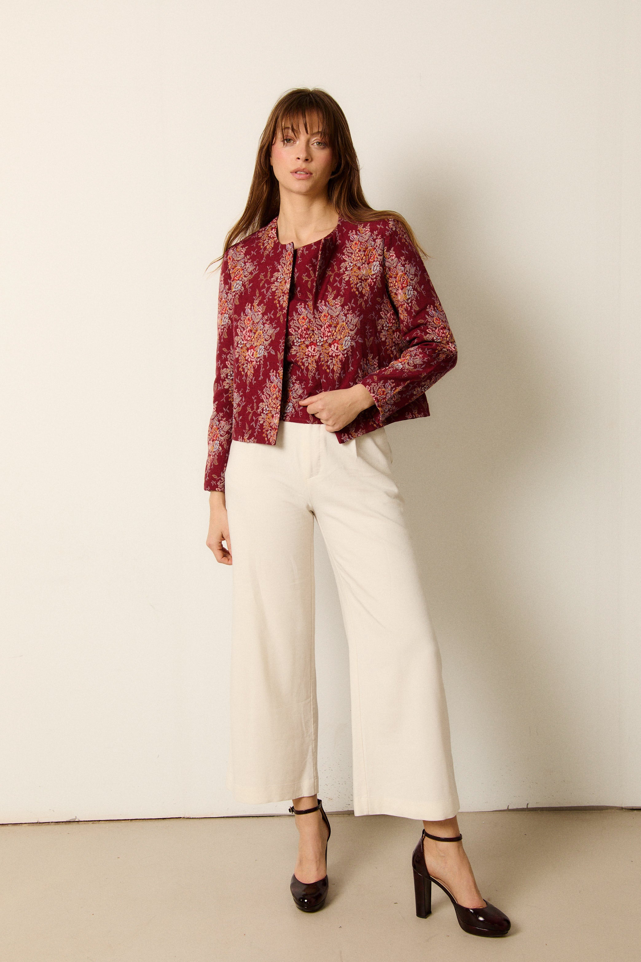 MARLENE CHECKS BLOUSE