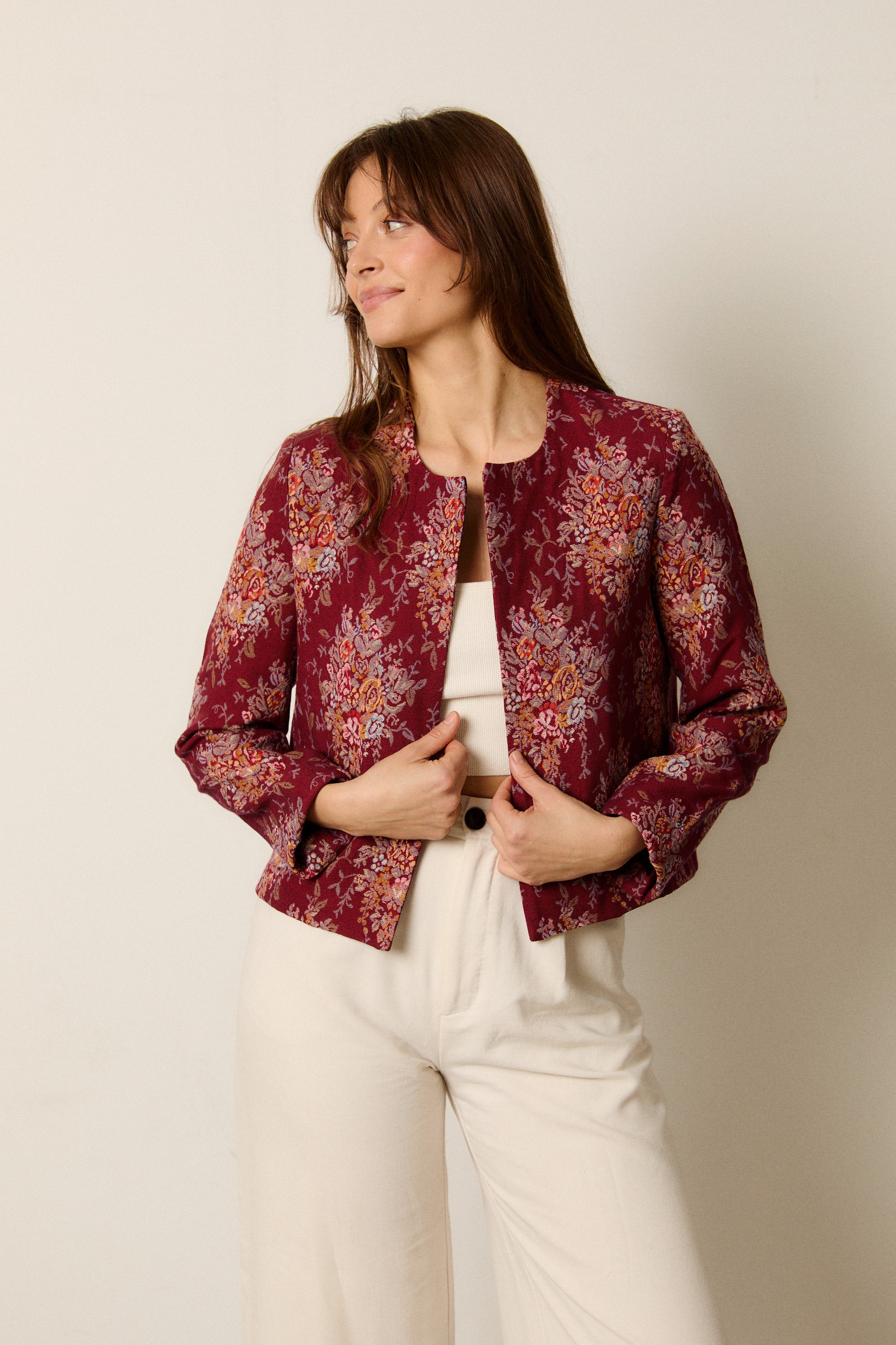 MARLENE CHECKS BLOUSE