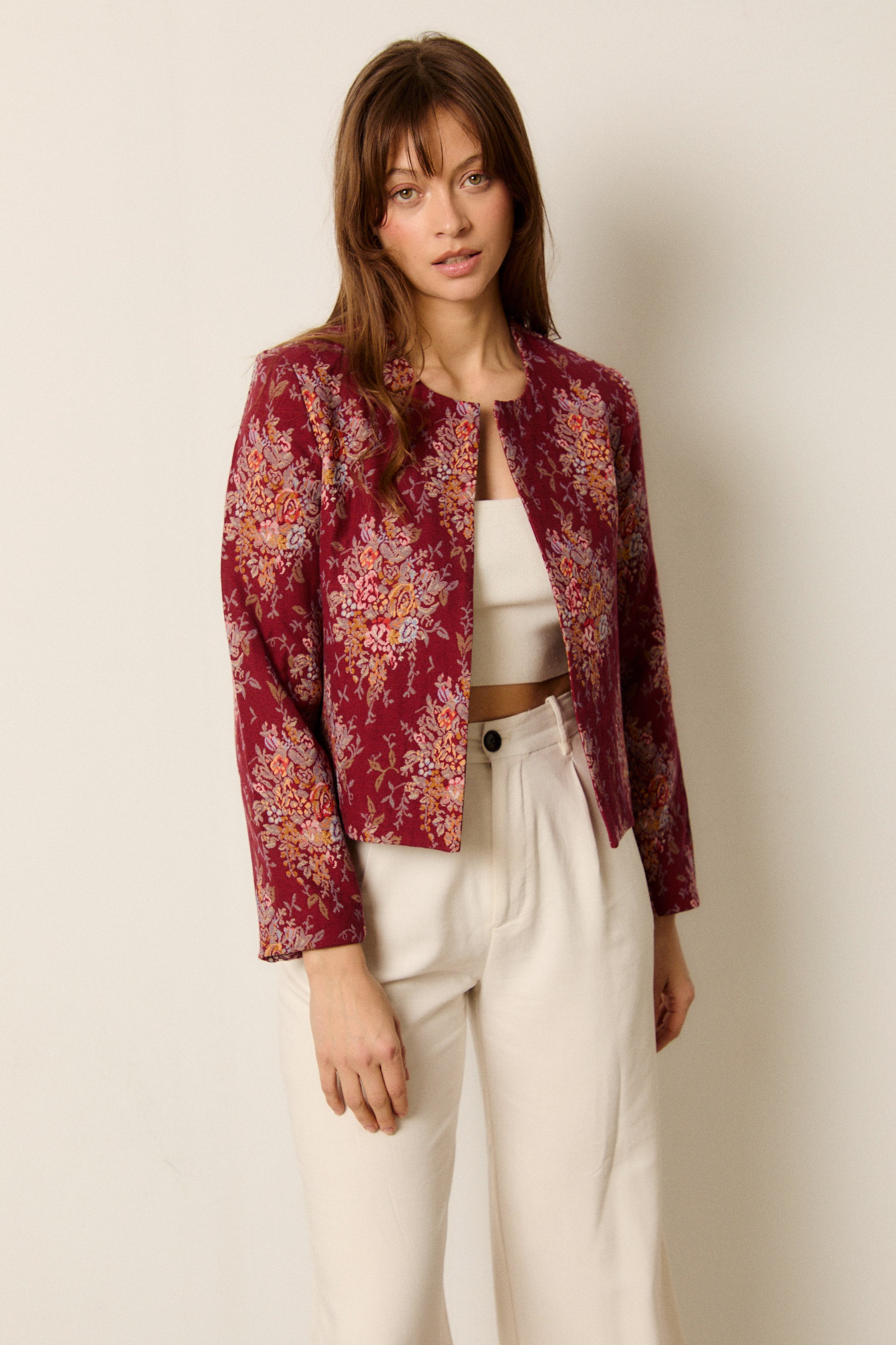 MARLENE CHECKS BLOUSE