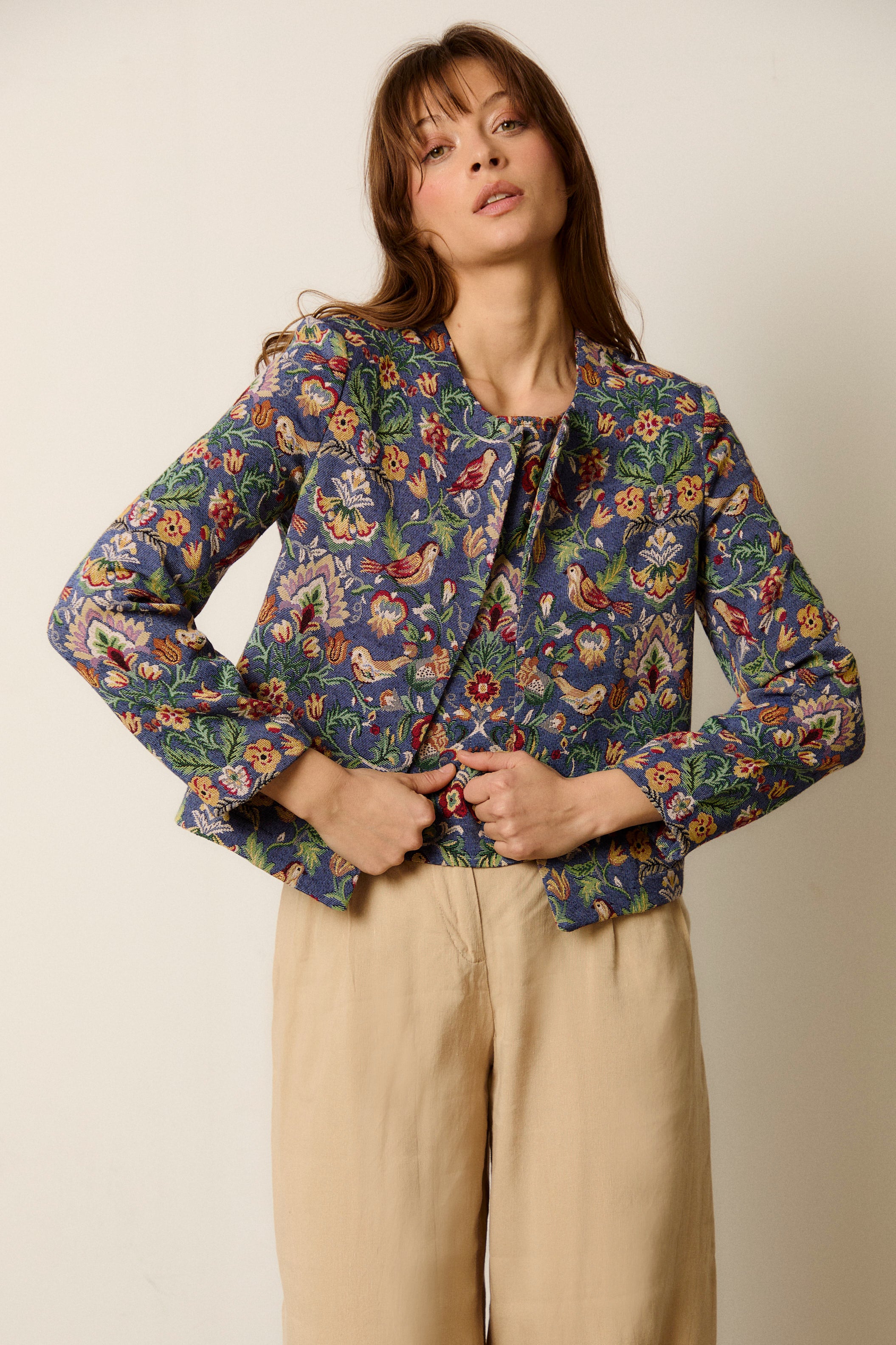 MARLENE CHECKS BLOUSE