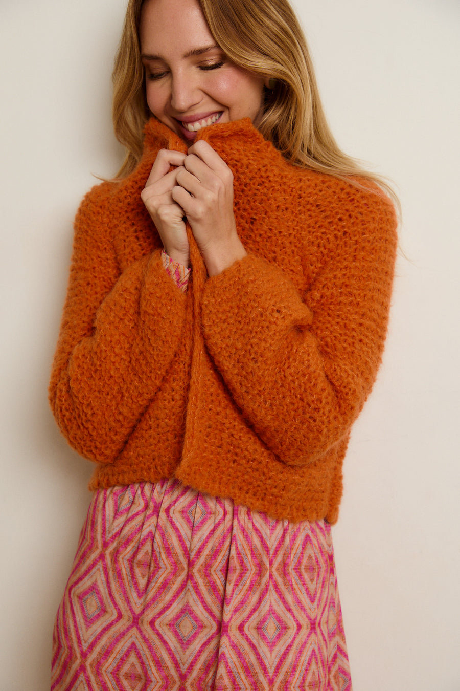 CHAQUETA ALPACA NARANJA