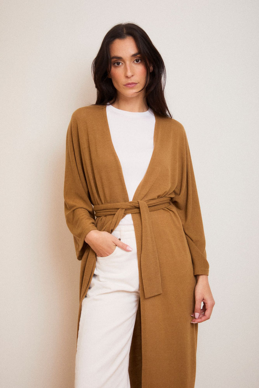 KIMONO PUNTO CAMEL