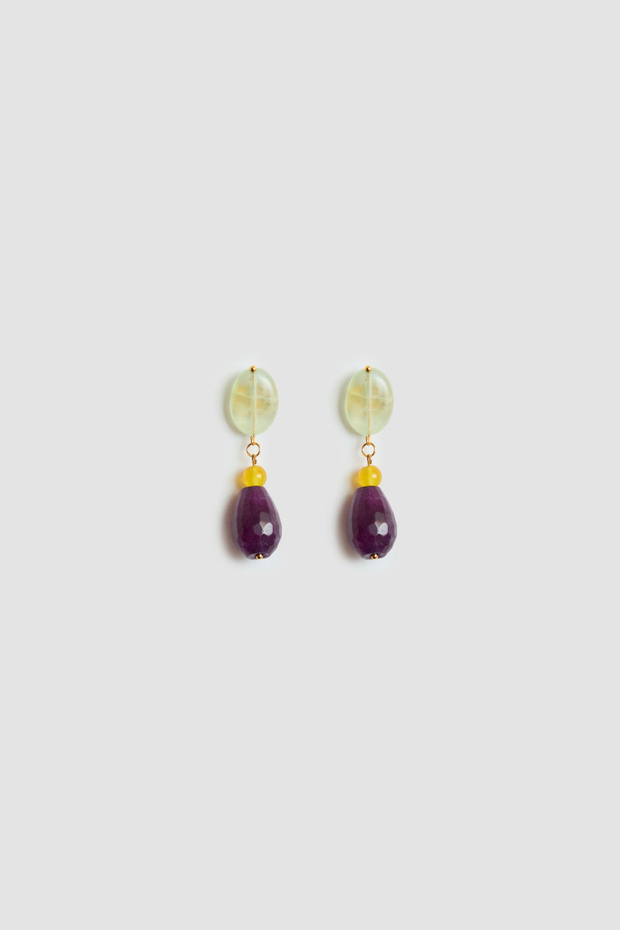 PENDIENTES LÁGRIMA BERENJENA