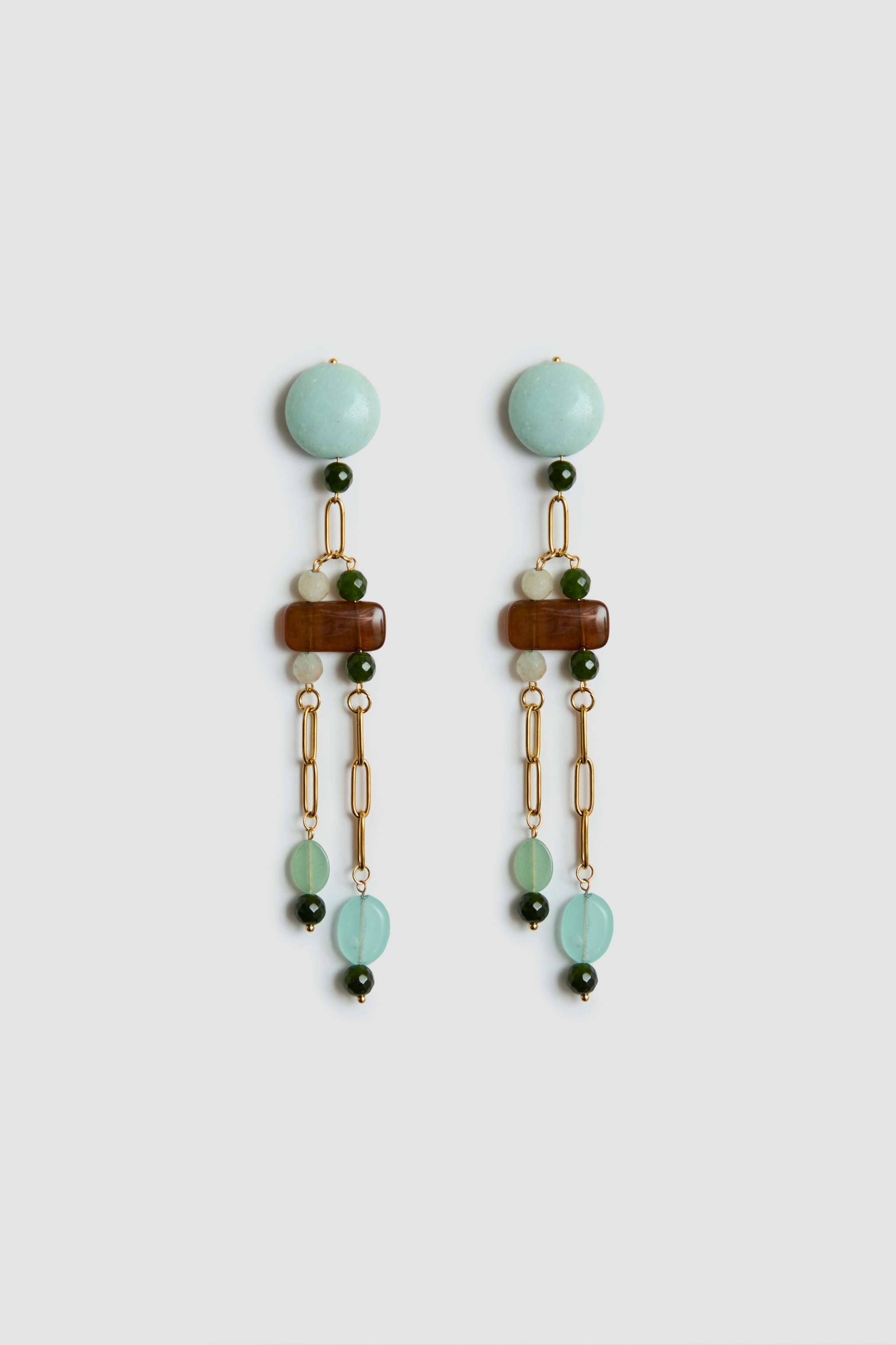 PENDIENTES CADENA VERDE