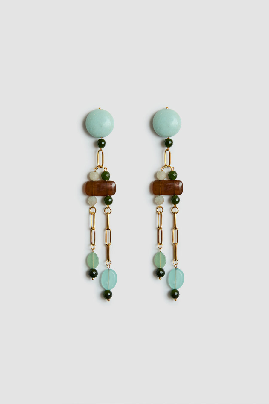 PENDIENTES CADENA VERDE