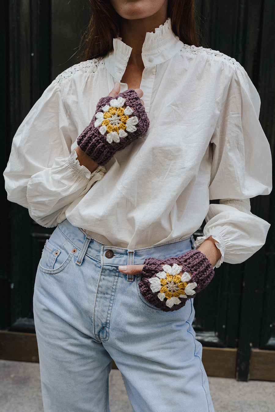 MITONES CROCHET TOPO