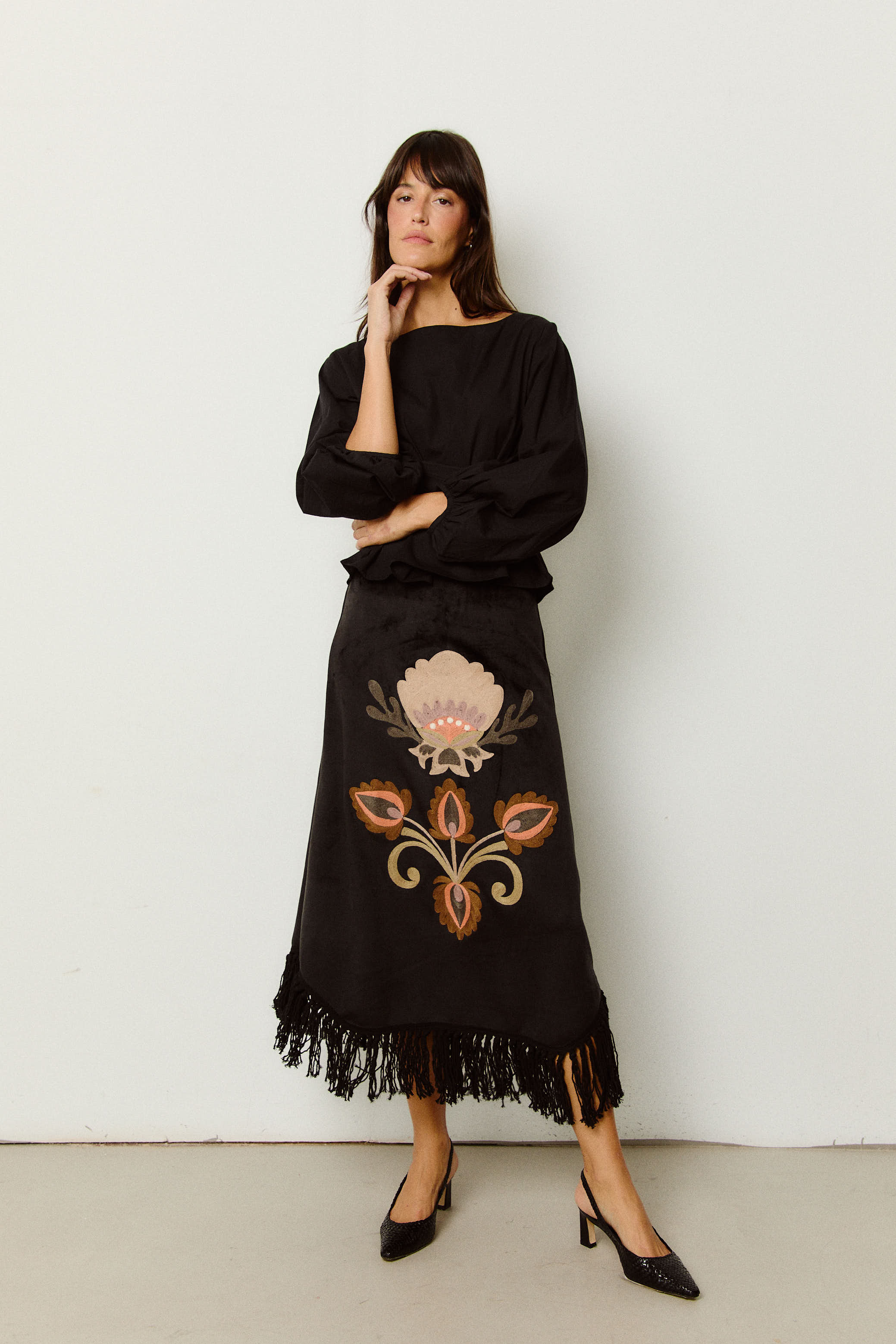 FALDA FOLK NEGRA