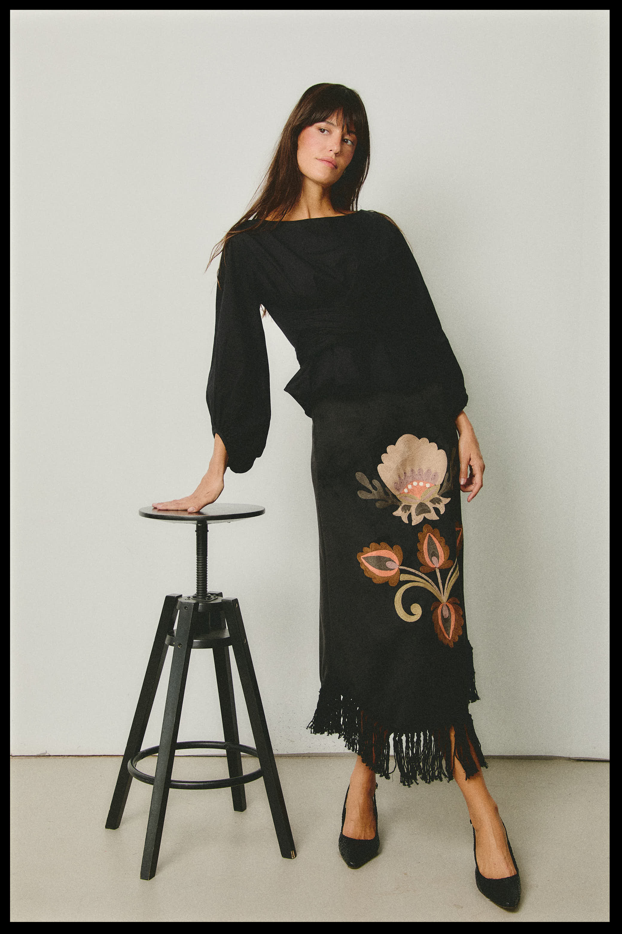 FALDA FOLK NEGRA