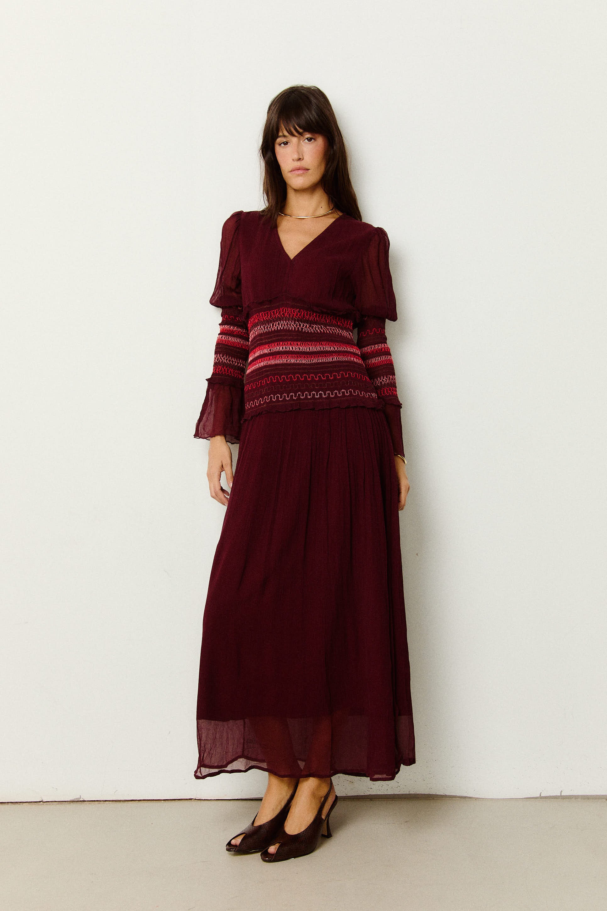 VESTIDO NIDO VINO