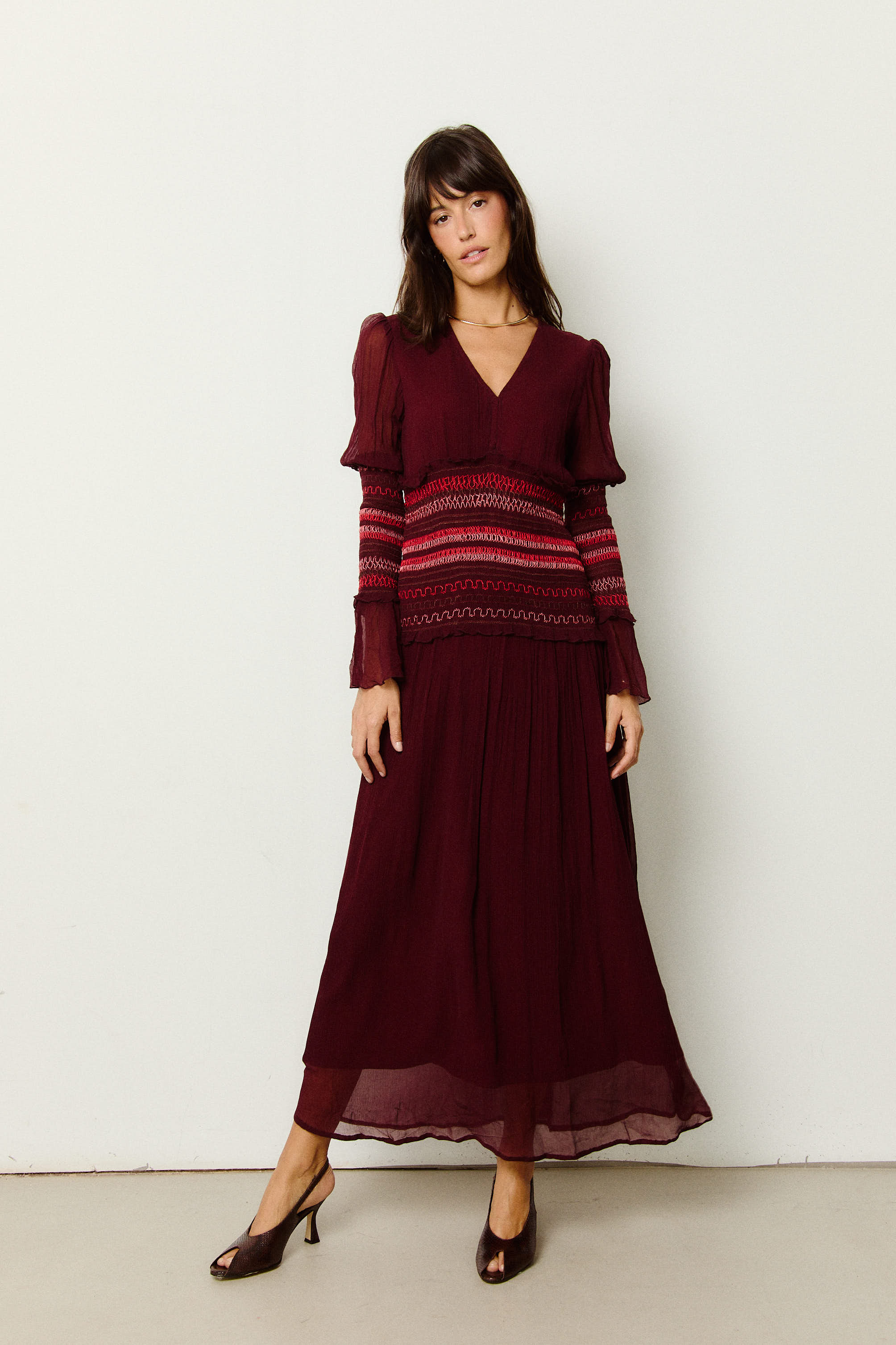 VESTIDO NIDO VINO