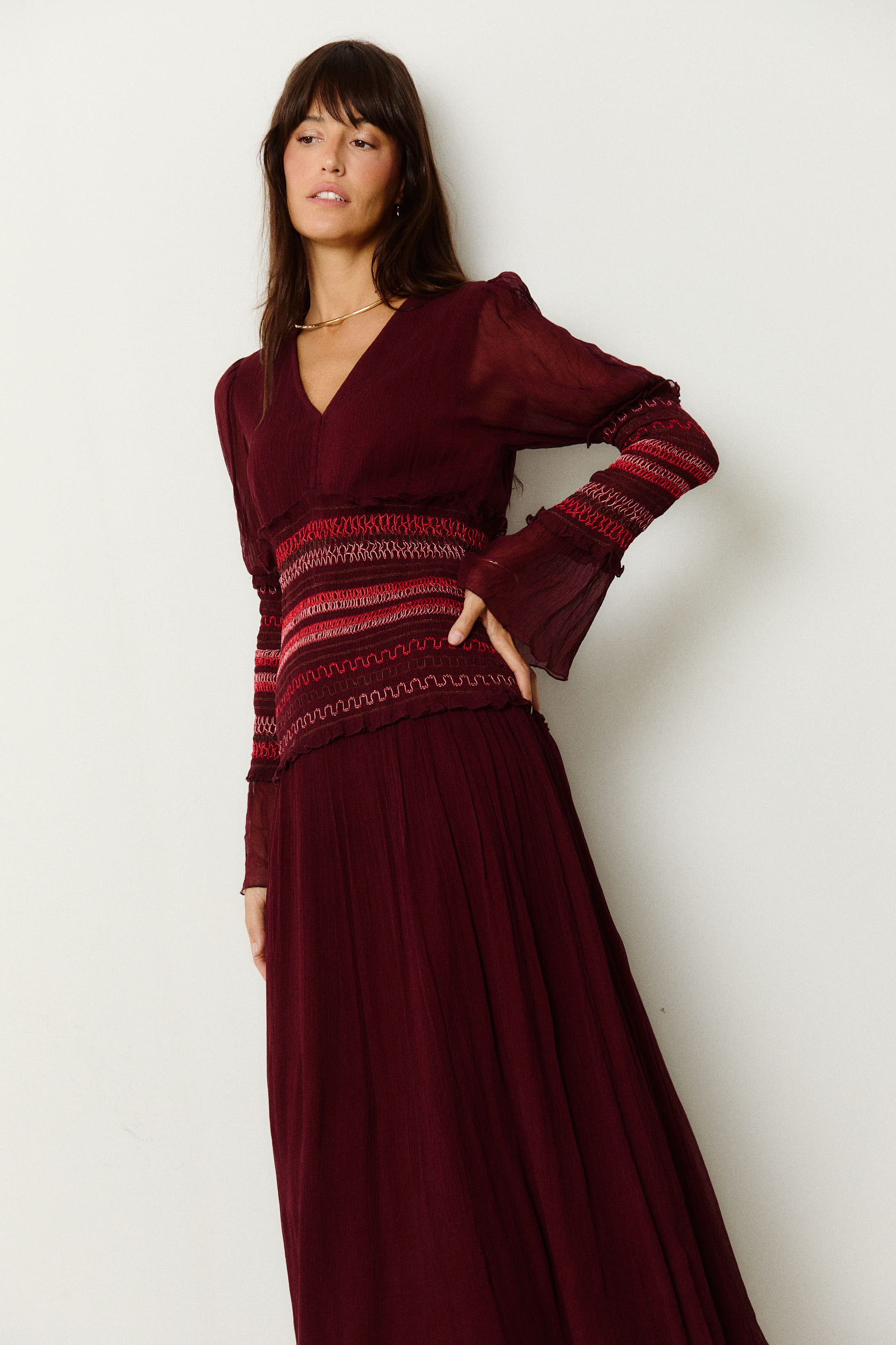 VESTIDO NIDO VINO