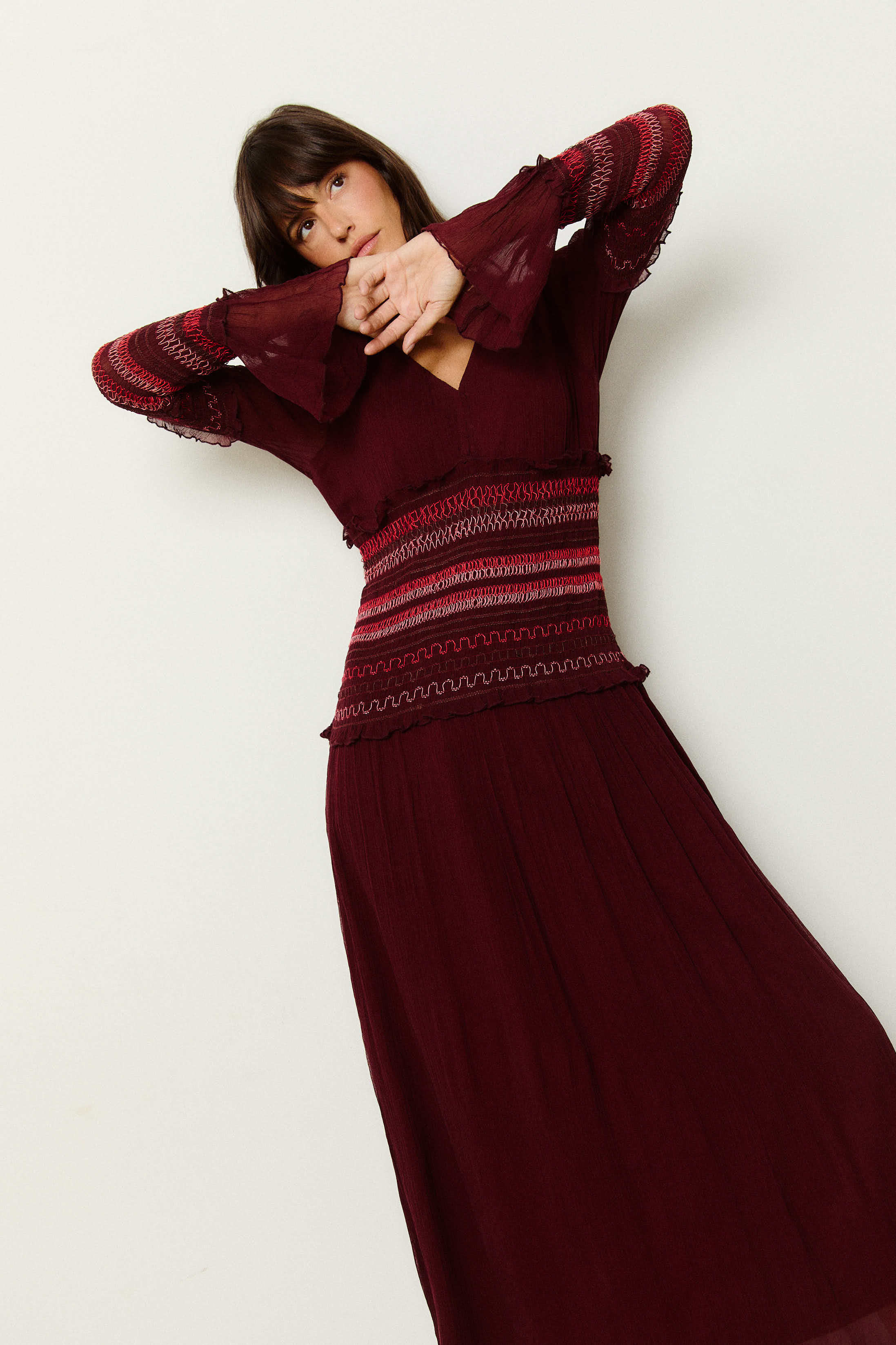VESTIDO NIDO VINO