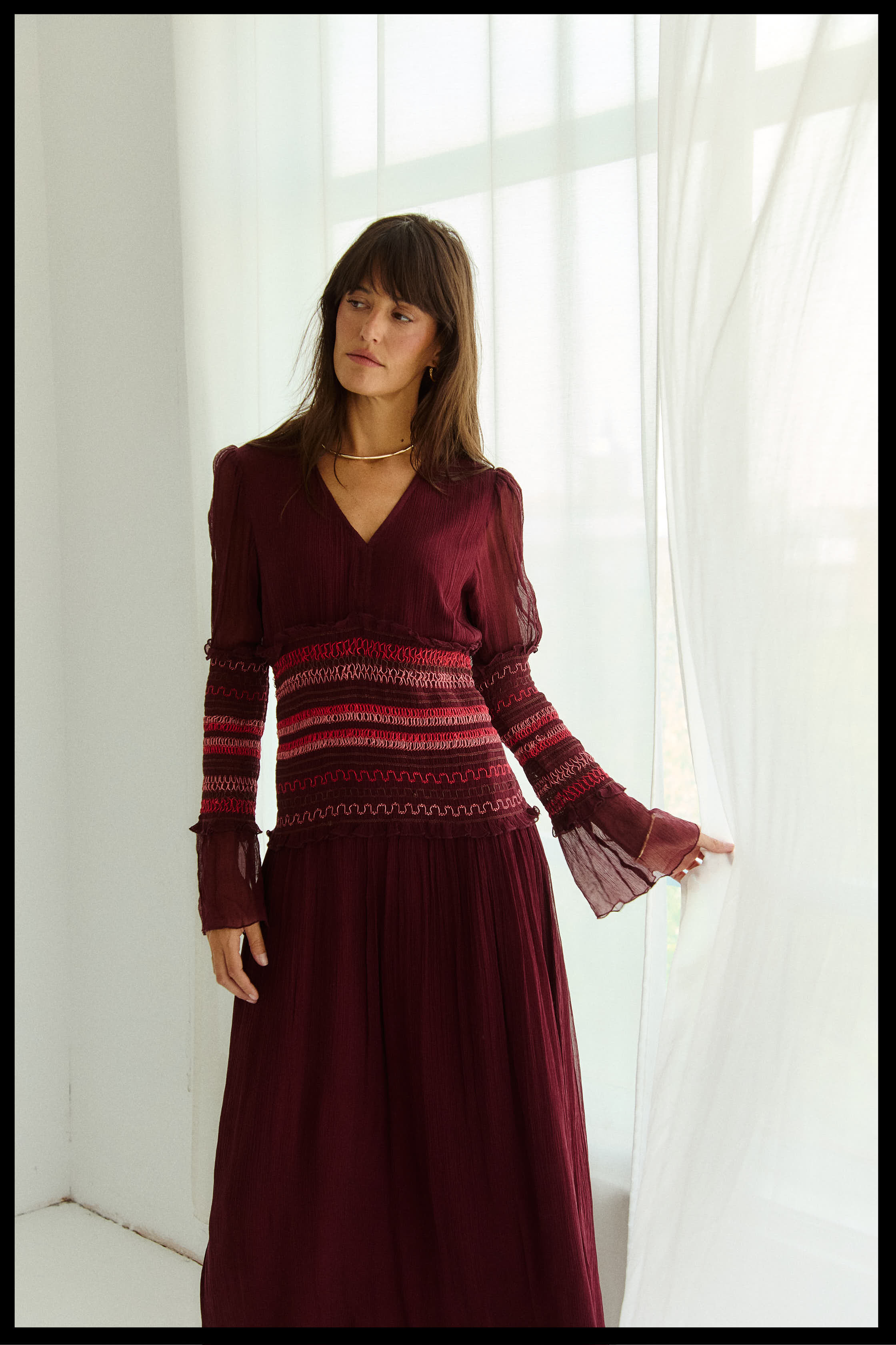 VESTIDO NIDO VINO
