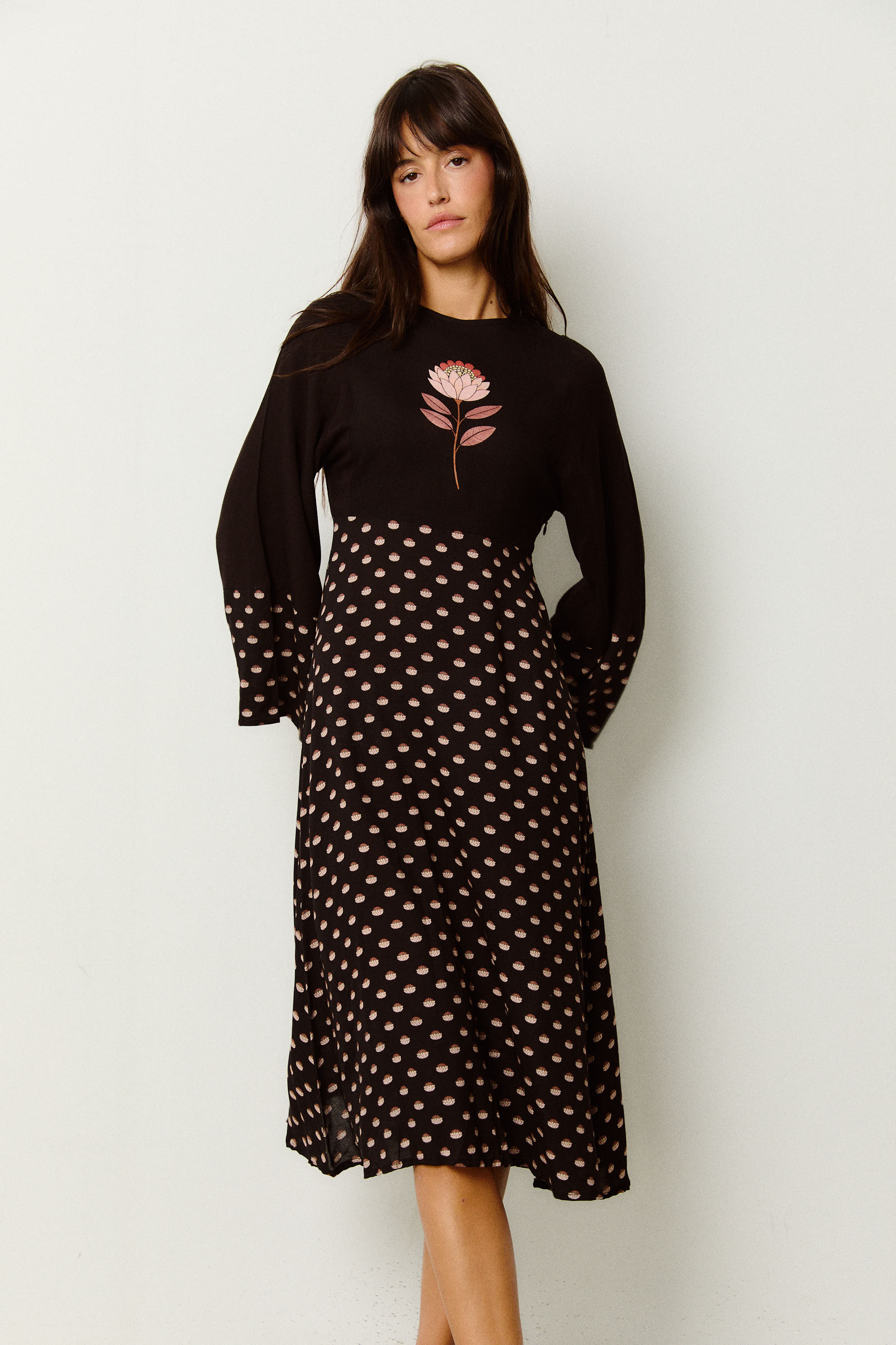 VESTIDO MIDI LOTO