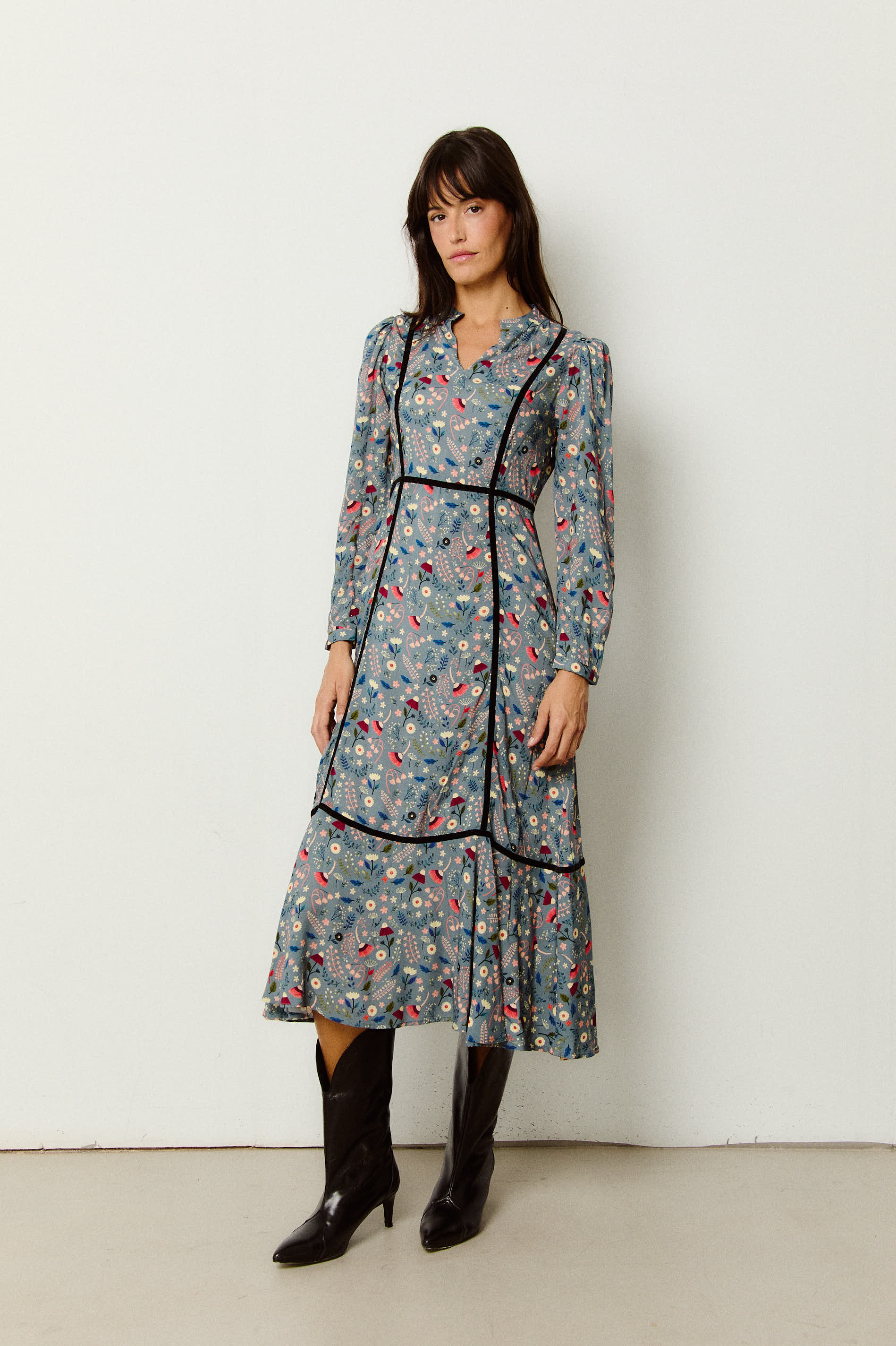 VESTIDO GRETA ANTRACITA