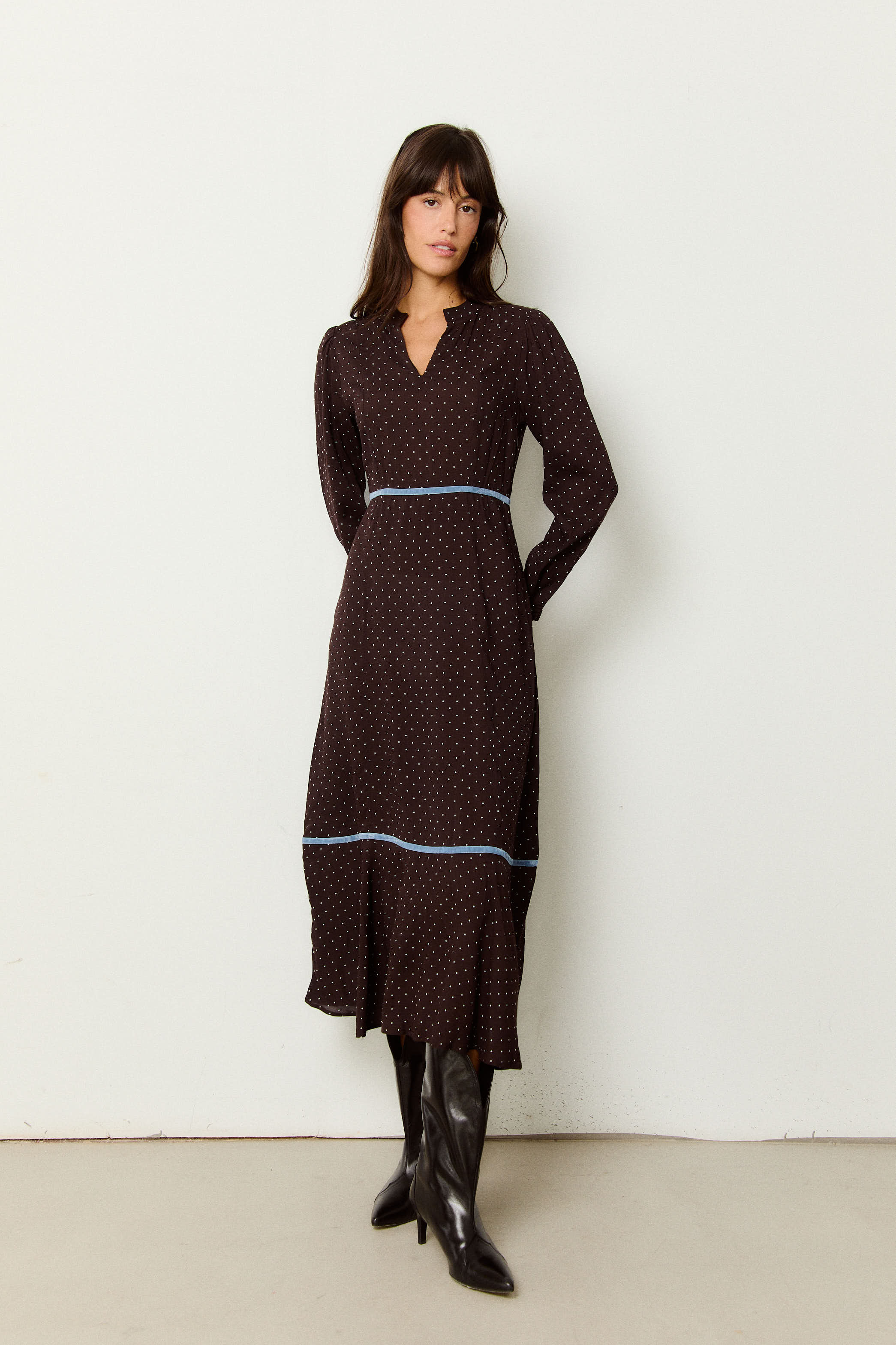 VESTIDO GRETA TOPOS