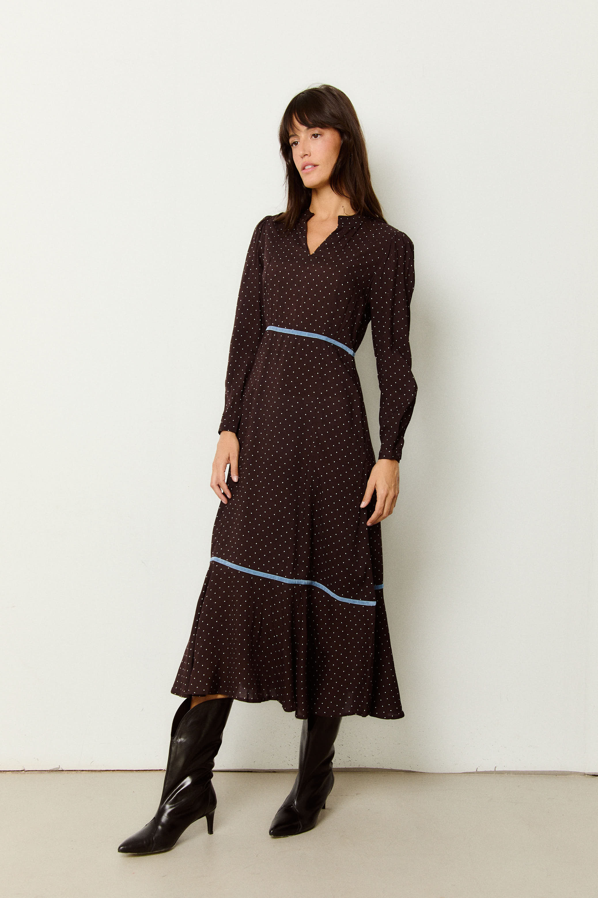 VESTIDO GRETA TOPOS