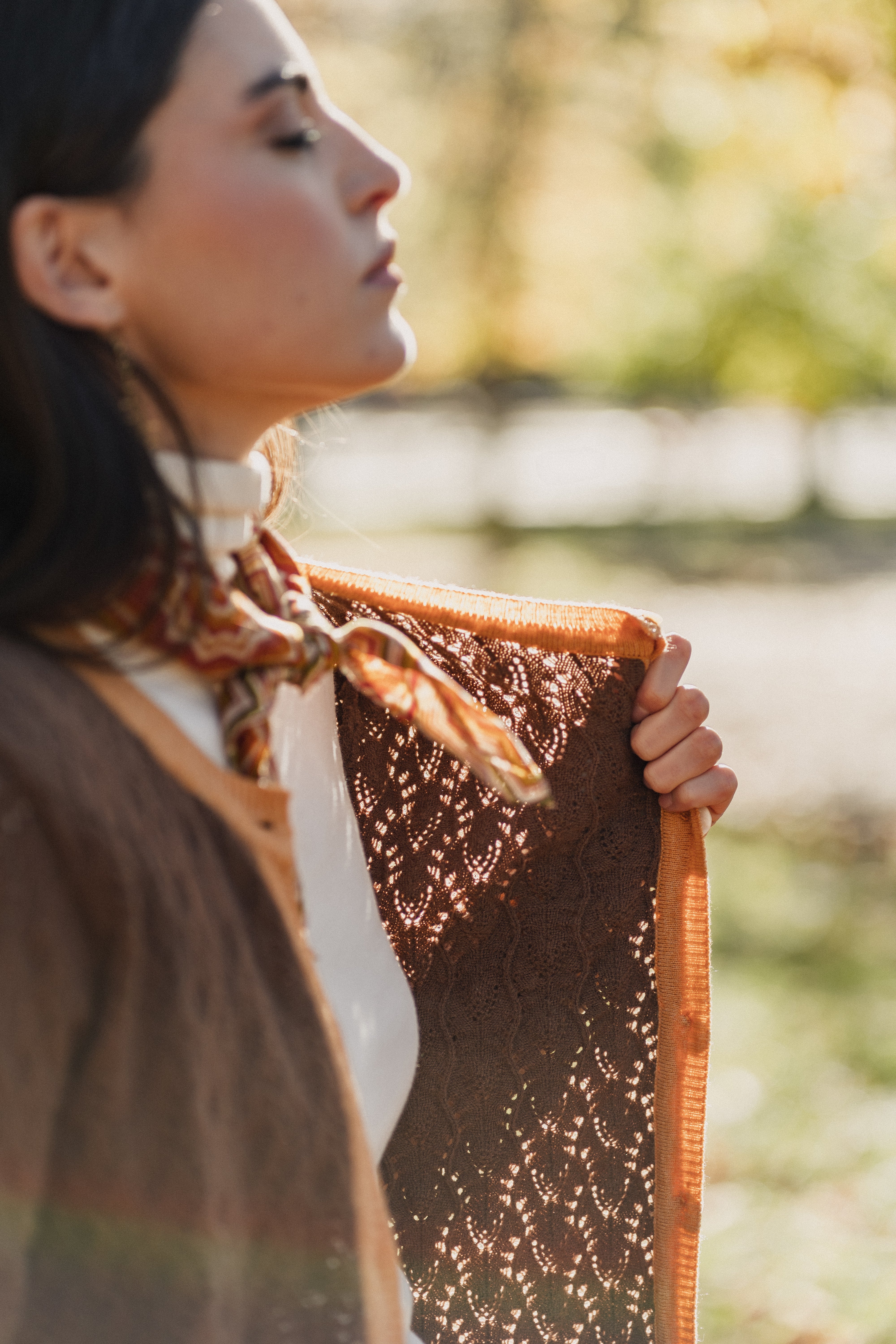CHAQUETA CALADA MARRÓN